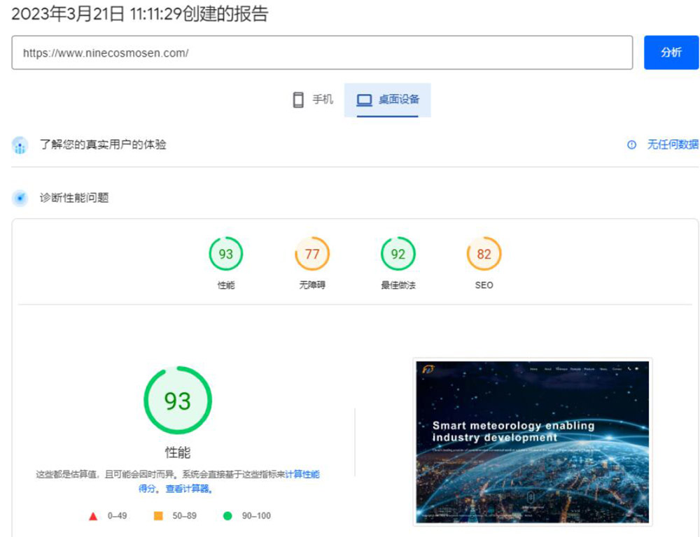 外貿網站運行速度